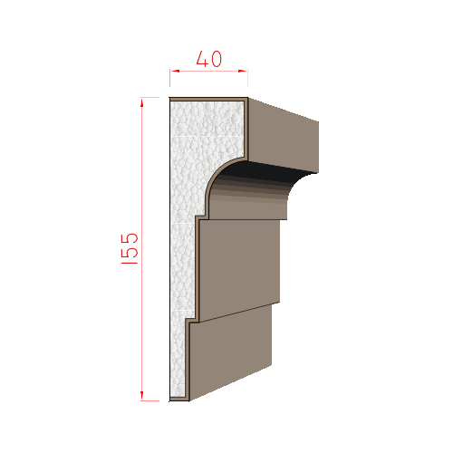 Šambrána 155x40mm