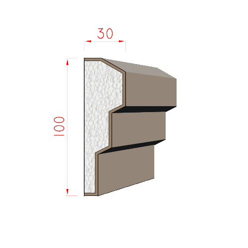 Šambrána 100x30mm